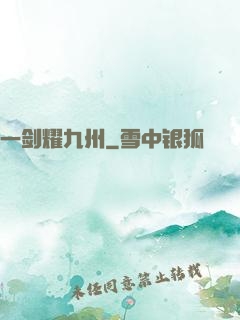 一剑耀九州