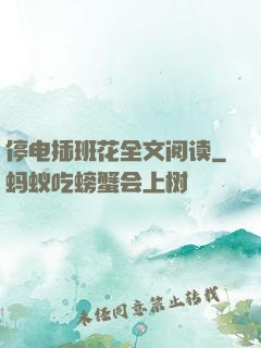 停电插班花全文阅读