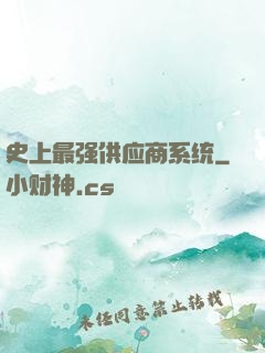 史上最强供应商系统
