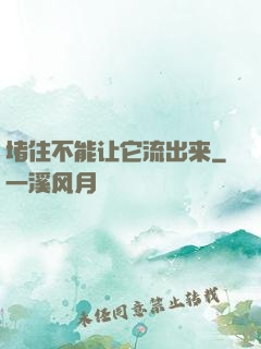堵住不能让它流出来