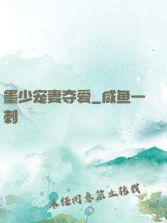墨少宠妻夺爱