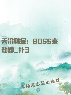 天价聘金：BOSS来劫婚