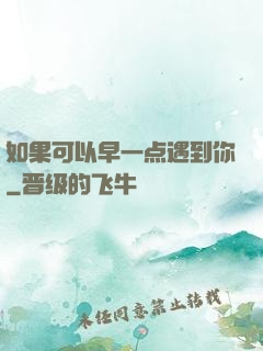 如果可以早一点遇到你