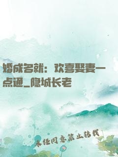婚成名就：欢喜娶妻一点通