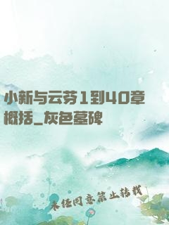 小新与云芬1到40章概括