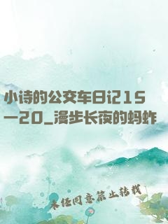 小诗的公交车日记15一20