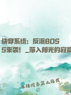 快穿系统：反派BOSS来袭！