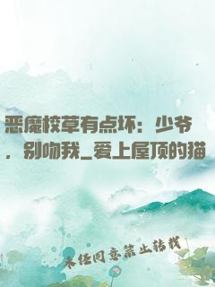 恶魔校草有点坏：少爷，别吻我