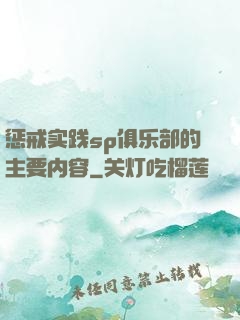 惩戒实践sp俱乐部的主要内容