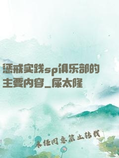 惩戒实践sp俱乐部的主要内容
