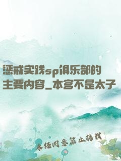 惩戒实践sp俱乐部的主要内容