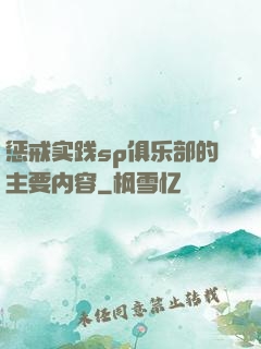 惩戒实践sp俱乐部的主要内容