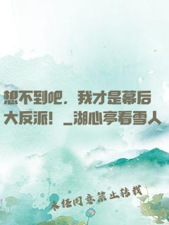 想不到吧，我才是幕后大反派！