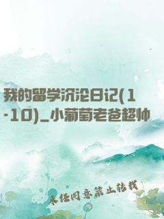 我的留学沉沦日记(1-10)