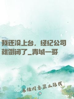 我还没上台，经纪公司就倒闭了