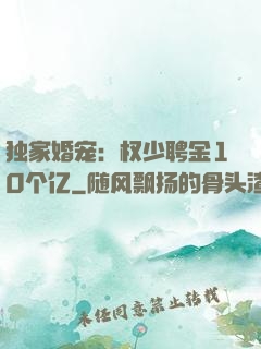 独家婚宠：权少聘金10个亿