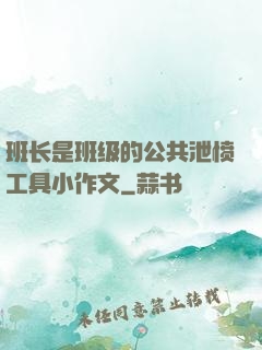 班长是班级的公共泄愤工具小作文