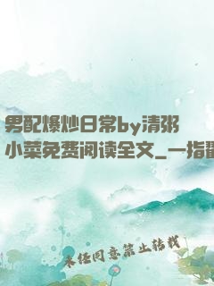 男配爆炒日常by清粥小菜免费阅读全文