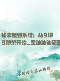神豪签到系统：从9块9秒杀开始