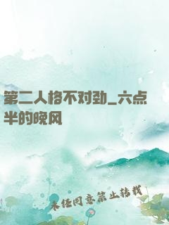 第二人格不对劲