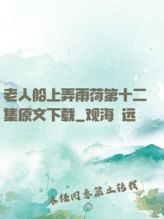 老人船上弄雨荷第十二集原文下载