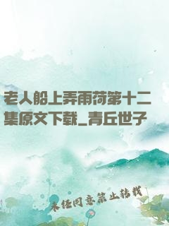 老人船上弄雨荷第十二集原文下载