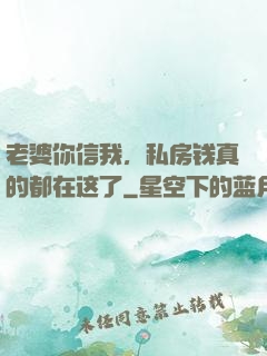 老婆你信我，私房钱真的都在这了