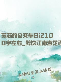 苏苏的公交车日记100字左右