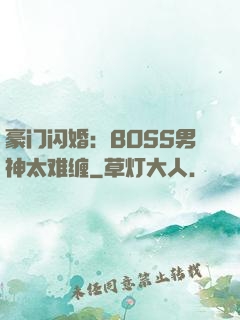 豪门闪婚：BOSS男神太难缠