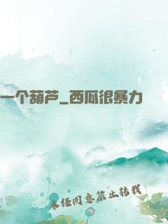一个葫芦