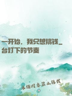 一开始，我只想搞钱