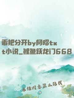 乖把分开by阿昭txt小说