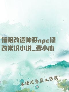 催眠改造帅哥npc修改常识小说