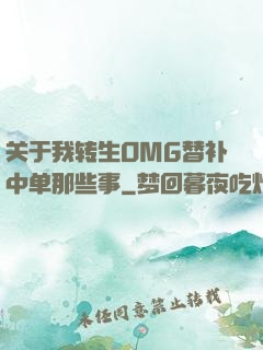 关于我转生OMG替补中单那些事