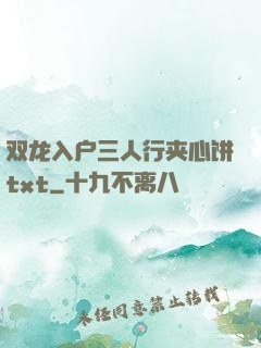 双龙入户三人行夹心饼txt