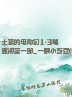 土豪的母狗们1-3笔趣阁第一部