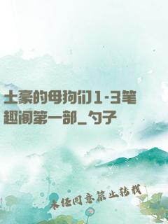 土豪的母狗们1-3笔趣阁第一部