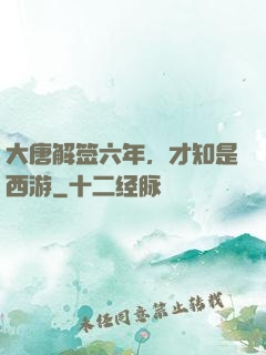 大唐解签六年，才知是西游