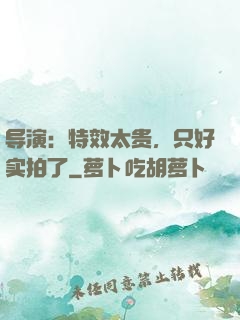 导演：特效太贵，只好实拍了