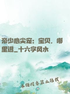 帝少心尖宠：宝贝，哪里逃