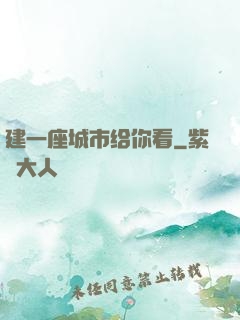 建一座城市给你看