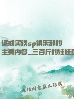 惩戒实践sp俱乐部的主要内容