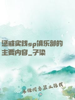 惩戒实践sp俱乐部的主要内容