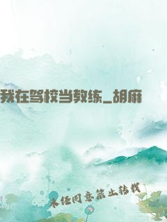 我在驾校当教练