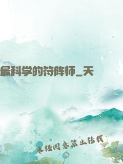 最科学的符阵师