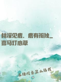 林深见鹿，鹿有孤独