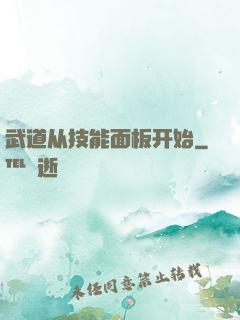 武道从技能面板开始