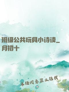 班级公共玩具小诗读