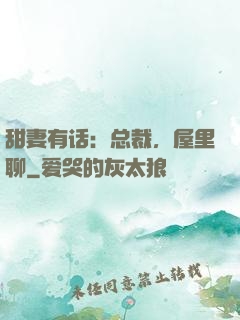 甜妻有话：总裁，屋里聊