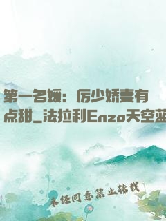 第一名媛：厉少娇妻有点甜